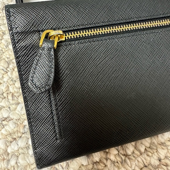 PRADA Saffiano Leather Long Envelope Wallet - Picture 6 of 11